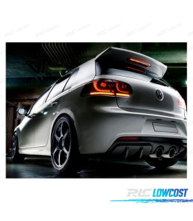 FANALI VOLKSWAGEN VW GOLF 6 LOOK R FULL LED DINAMICI ROSSI 08-13
