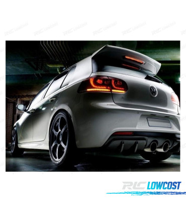 FANALI VOLKSWAGEN VW GOLF 6 LOOK R FULL LED DINAMICI ROSSI 08-13