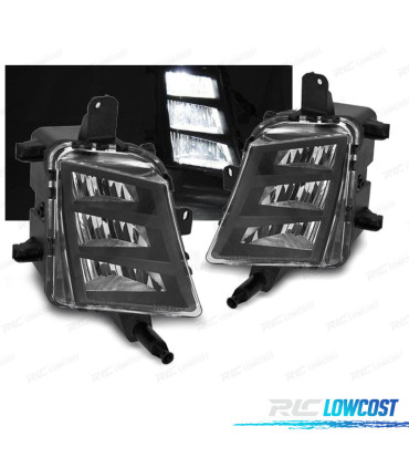 FARI ANABBAGLIANTI LUCE DIURNA VOLKSWAGEN VW GOLF MK 7.5 17-20 NERO