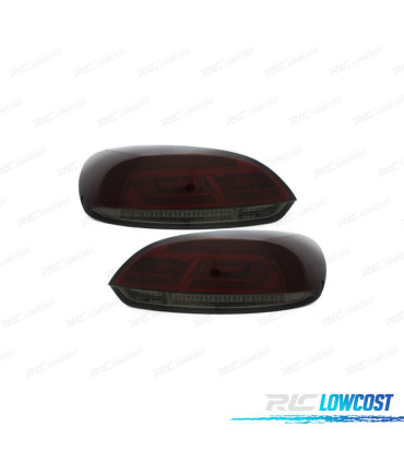 FANALI VOLKSWAGEN VW SCIROCCO III 08-14 LITEC ROSSO AFFUMICATO