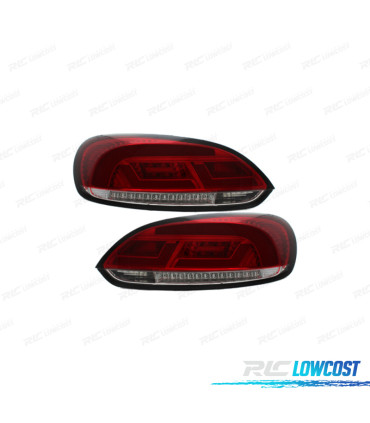 FANALI VOLKSWAGEN VW SCIROCCO III 08-14 LITEC ROSSO CHIARO