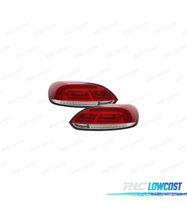 FANALI VOLKSWAGEN VW SCIROCCO III 08-14 CARDNA CON FRECCIA A LED DINAMICA ROSSI