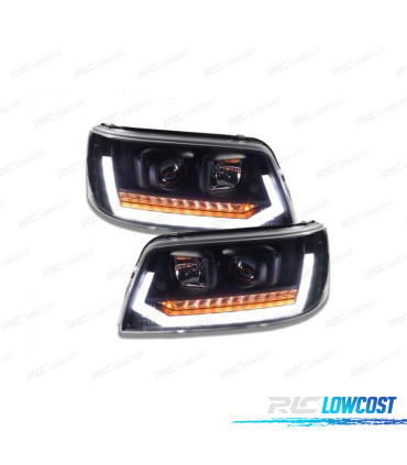 FARI VOLKSWAGEN VW T5 03-09 NUOVO LOOK CON FRECCIA LED DINAMICA