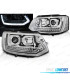 FARI PER VOLKSWAGEN VW T5 10-15 TRU DRL DINAMICI LOOK VOLKSWAGEN VW T6 CROMATI