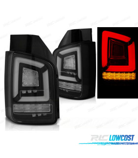 FANALI PER VOLKSWAGEN VW T5 10-15 NERI FULL LED DINAMICI