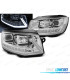 FARI PER VOLKSWAGEN VW T6 15-19 TUBE LIGHT LED SEQ DRL CROMATI