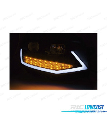 FARI VOLKSWAGEN VW T6 15-19 TRU DRL NERI CON FRECCIA LED