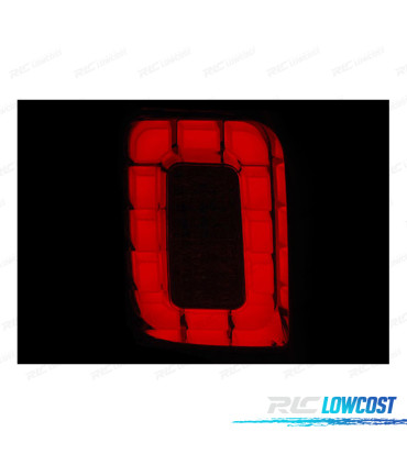 FANALI PER VOLKSWAGEN VW T6 15-19 BAR LED ROSSO FUMÈ