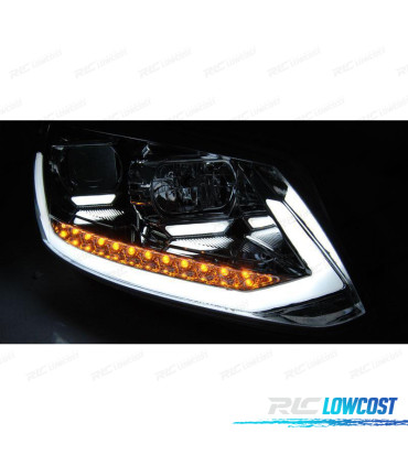 FARI PER VOLKSWAGEN VW TOURAN II 10-15 TRU DRL CON FRECCIA DINAMICA A LED