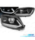 FARI PER VOLKSWAGEN VW TOURAN II 10-15 NERI TRU DRL CON FRECCIA DINAMICA A LED