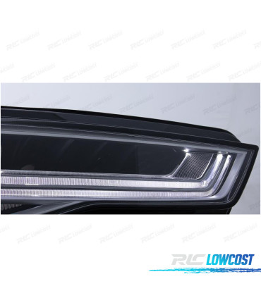 FARI PER AUDI A6 4G C7 FACELIFT 15-18 DESIGN MATRIX CON FRECCE DINAMICHE A LED