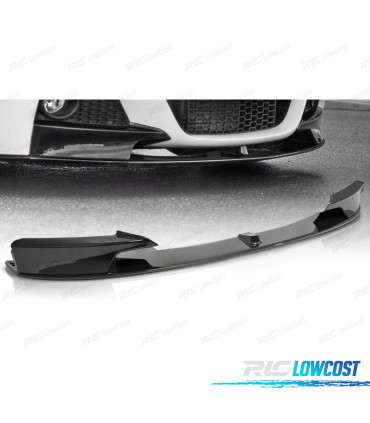 SPOILER LIP ANTERIORE BMW F30 F31 LOOK M PERFORMANCE NERO LUCIDO