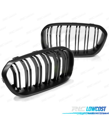 GRIGLIE BMW F20 F21 15-18 NERO OPACO DOPPIA LAMA