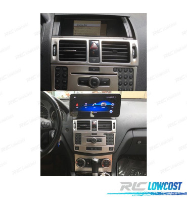 RADIO GPS ANDROID 12 PER MERCEDES C W204 07-10