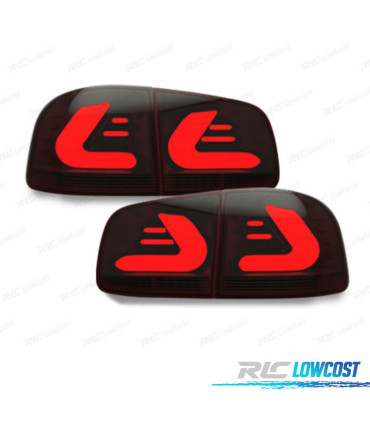 FANALI VOLKSWAGEN VW TOUAREG I 7L 02-10 CARDNA LED ROSSO AFFUMICATO