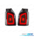 FANALI POSTERIORI CARDNA VOLKSWAGEN VW T5 03-09 1P BARRE LUMINOSE DINAMICHE FONDO NERO FUMÉ