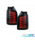 FANALI POSTERIORI CARDNA PER VOLKSWAGEN VW T5 03-09 2P LIGHT BAR DINAMIC NERO AFFUMICATO
