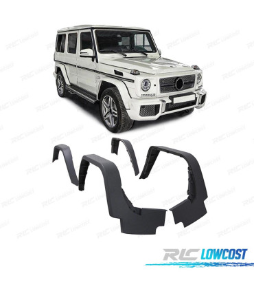 KIT CARROZZERIA MERCEDES CLASSE G W463 LOOK AMG G65 PDC PARAURTI ANTERIORE 4 PARAFANGHI