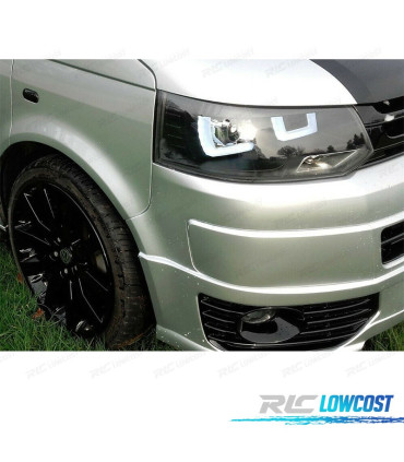 SPOILER ANTERIORE PER VOLKSWAGEN VW T5 TRANSPORTER 03-10 10-15 ASPECTO SPORTLINE IN ABS