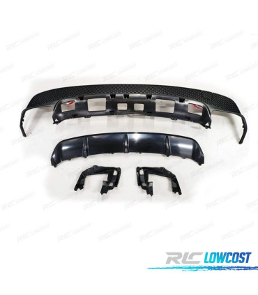 DIFFUSORE MERCEDES CLA C117 13-16 LOOK CLA45 AMG LINE DOPPIA USCITA