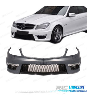 PARAURTI ANTERIORE PER MERCEDES CLASSE C W204 11-14 LOOK AMG C63 PDC
