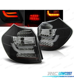 FANALI BMW E81 E87 04-07 NERO A LED BARRA