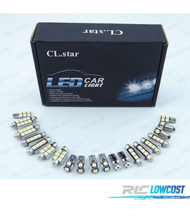 KIT 15 LAMPADE LED INTERNE PER VOLKSWAGEN VW GOLF 4 MK4 JETTA IV GTI 99-05