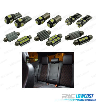 KIT 13 LAMPADE LED INTERNE PER SEAT LEON MK1 1 M 1M1 HATCHBACK 99-06