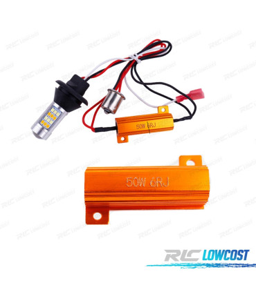 2 LAMPADE DRL BIANCHE FRECCIA A LED BAU15S