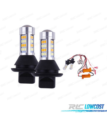 2 LAMPADE DRL BIANCHE FRECCIA A LED BAU15S