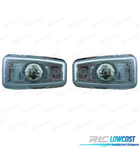 FRECCIE LATERALI PER CITROEN SAXO PEUGEOT 106 306 VETRO CHIARO CROMATO