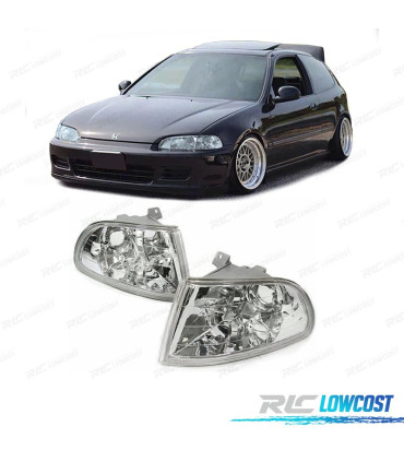 FRECCIE ANTERIORI HONDA CIVIC 91-95 FONDO CROMATO