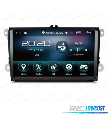 RADIO GPS ANDROID 10 QUAD CORE 16GB ROM 9 POLLICI