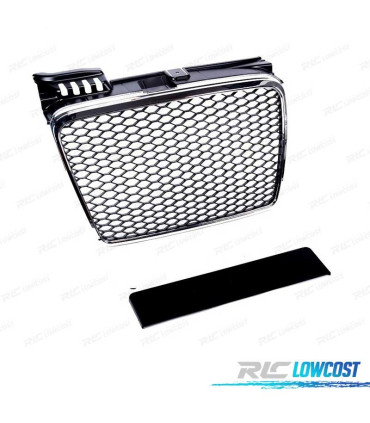 GRIGLIA AUDI A4 B7 LOOK RS CROMATO NERO