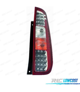FANALI FORD FIESTA 02-08 LED ROSSO CROMATO