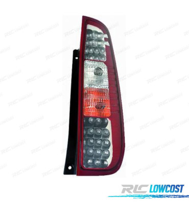 FANALI FORD FIESTA 02-08 LED ROSSO CROMATO