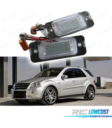 LUCI TARGA A LED PER MERCEDES CLASSE ML W164 2008 - 2011 X164