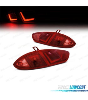 FANALI SEAT LEON 1P 09-12 LIGHT BAR ROSSO FACELIFT LOOK