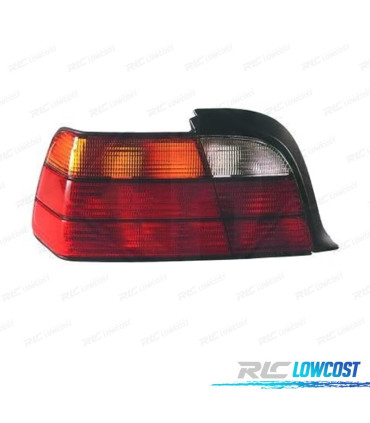 FANALE SINISTRO PER BMW E36 COUPE ROSSO BIANCO AMBRA