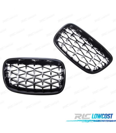 GRIGLIE PER BMW X5 E70 X6 E71 07-14 NERO DIAMANTE