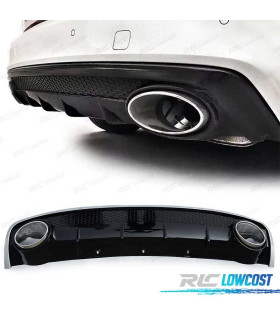 DIFFUSORE AUDI A4 B8 11-15 LOOK RS4 DOPPIA USCITA