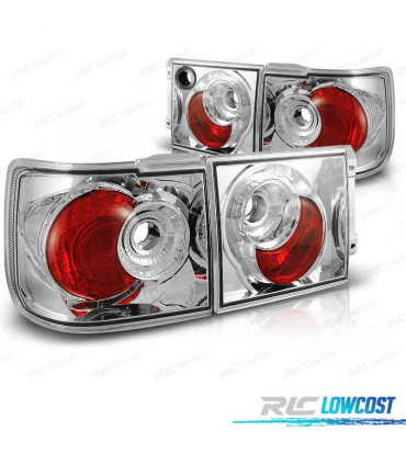 FANALI VOLKSWAGEN VW VENTO 92-98 FONDO CROMATO