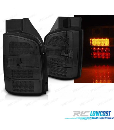 FANALI VOLKSWAGEN VW TRANSPORTER T5 2P 03-09 LED SFONDO NERO AFFUMICATO