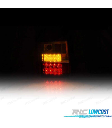 FANALI VOLKSWAGEN VW TRANSPORTER T5 2P 03-09 LED SFONDO NERO AFFUMICATO