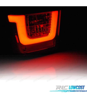 FANALI A LED VOLKSWAGEN VW T4 90-03 ROSSO FUMÉ A LED BAR