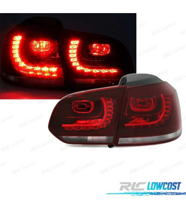 FANALI VOLKSWAGEN VW GOLF 6 08-12 LED ROSSO CHIARO