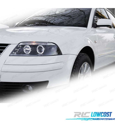 FARI PER VOLKSWAGEN VW PASSAT 3BG 00-05 ANGEL EYES NERO