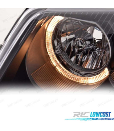 FARI VOLKSWAGEN VW PASSAT 3BG 00-05 ANGEL EYES FONDO NERO