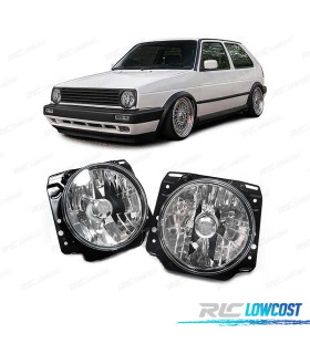 FARI VOLKSWAGEN VW GOLF 2 83-91 FONDO CROMATO