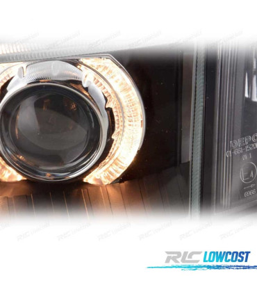 FARI PER FIAT PUNTO 93-99 ANGEL EYES FONDO NERO